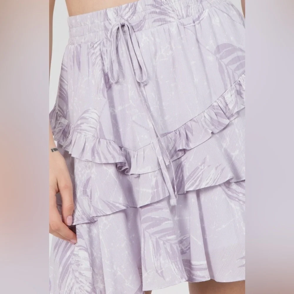Whiteroom + Cactus Ivory Floral Skirt Set  Lilac/Lavender Floral Ruffle Skirt